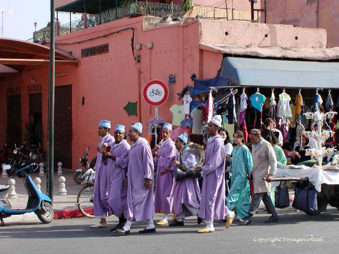 Evento musicale, rue Bahia Bab Mellah, Marrakech - Marocco