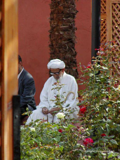 Tempo di meditazione, giardino Hmed Sidi El Kamel, Marrakech - Marocco
