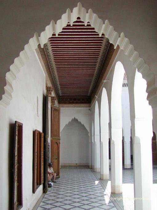 Galleria di Little Court, Palazzo Bahia, Marrakech - Marocco