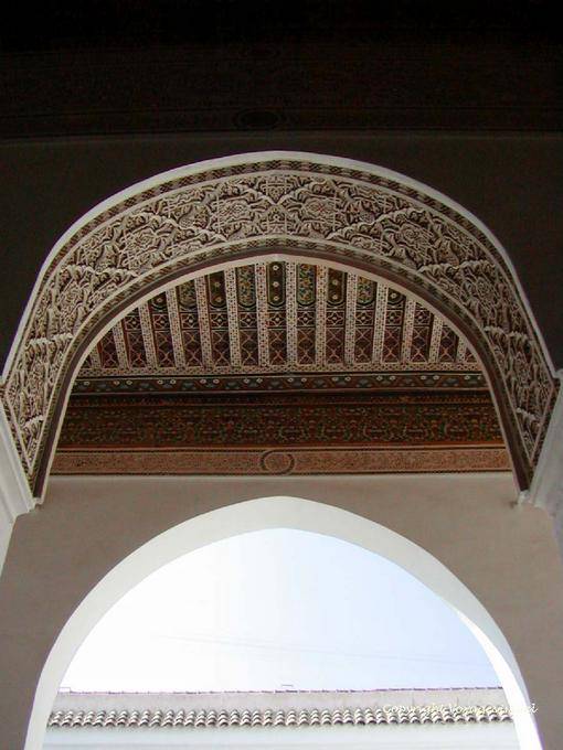 Decorazione di Palazzo Bahia, Marrakech - Marocco