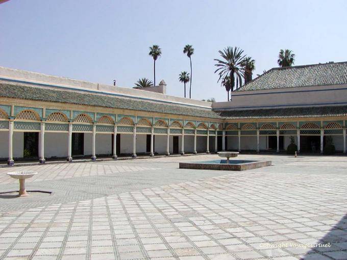 Cortile, sistemazioni concubine, Palazzo Bahia, Marrakech - Marocco