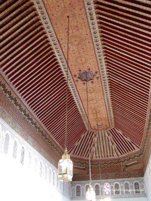 Barca plafoniere Reception Lounge, Palazzo Bahia, Marrakech - Marocco