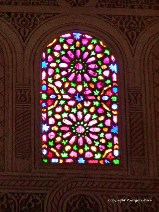 Vetrata di una camera da letto, Palazzo Bahia, Marrakech - Marocco