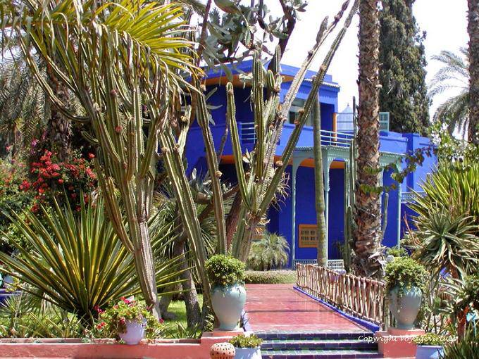 Museo blu, vecchio laboratorio di Jacques Majorelle, Marrakech - Marocco
