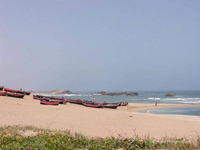 Di fronte al mare con l'alta marea Oualidia - Marocco