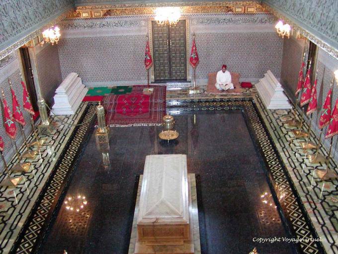 La camera funeraria del sultano Mohammed Ben Youssef, Mohammed V Mausoleo, Rabat - Marocco