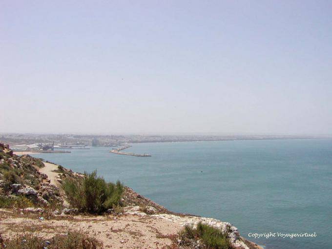 Panorama del porto di Safi dalla costa - Marocco