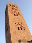 Il Minareto di Koutoubia, cave di pietra arenaria di Gueliz, Marrakech, Marocco.