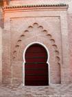 Una porta Koutoubia, rappresentante dell'arte almohade Marrakech, Marocco.