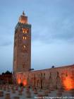 Moschea Koutoubia per la notte, Marrakech, Marocco.