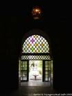 Ombra di luce nel grande Palazzo Riad Bahia, Marrakech, Marocco.