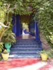 Piastrelle Stair zelige, Jardin Majorelle, Marrakech, Marocco.