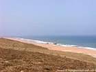 Una spiaggia tra El Jadida e Oualidia, Marocco.