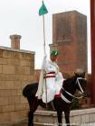 Guardia a cavallo presso la Torre Hassan, Rabat, Marocco.