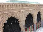 Finesse arhitecturale fuori dalla moschea, mausoleo di Mohammed V, Rabat, Marocco.