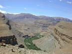 Gole del Dades, valle verde nella cavità delle montagne dell'Atlante, Marocco.