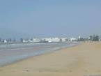 Vista dalla spiaggia di Essaouira, Marocco.