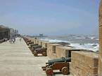Essaouira, cannoni sull'allineamento bastioni, Marocco.