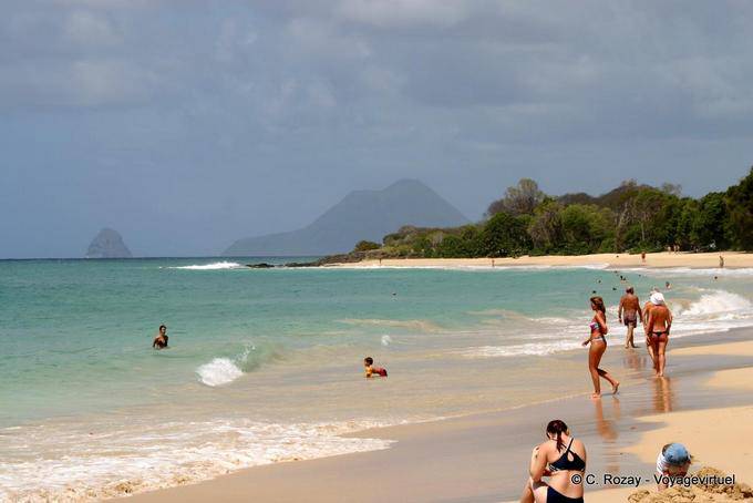 Anse Meunier e profili della Diamond Rock e Morne Larcher - Martinica
