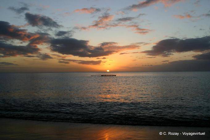 Luci di un tramonto al largo della Carbet - Martinica