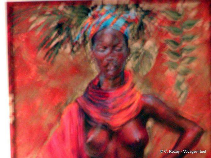 Pittura Knife, immagine sfocata - Martinica
