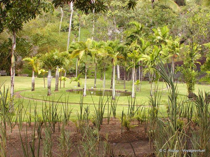 Nel centro del giardino, getto d'acqua 1743 Habitation Anse Latouche - Martinica