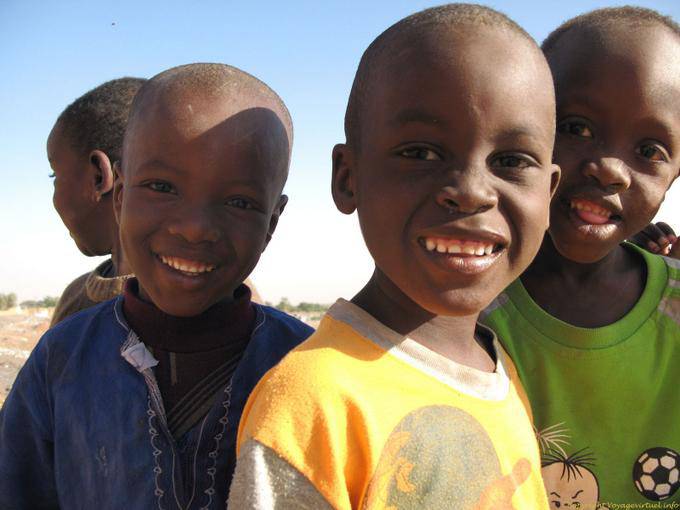 Boghé sorriso dei bambini della Mauritania, Mauritania