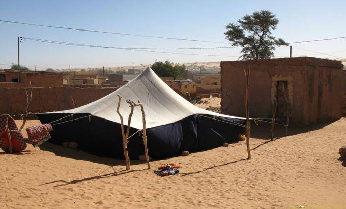 La grande tenda tradizionale, Boutilimit, Mauritania