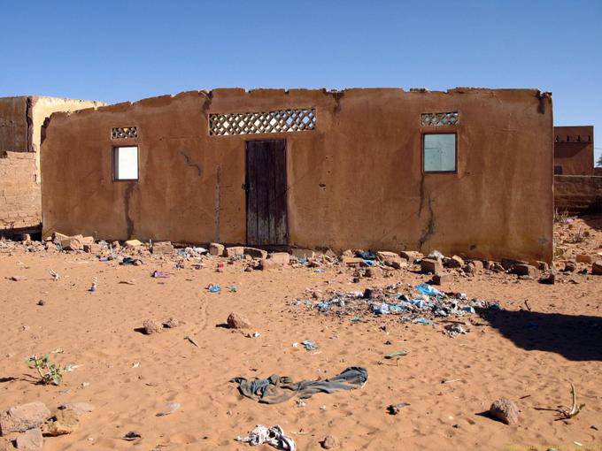 Rovina e spazzatura Boutilimit, Mauritania