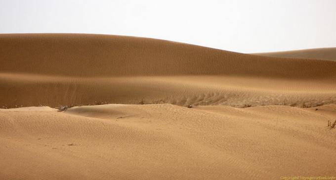Ondulazioni della sabbia da Nouakchott a confine del Marocco, la Mauritania