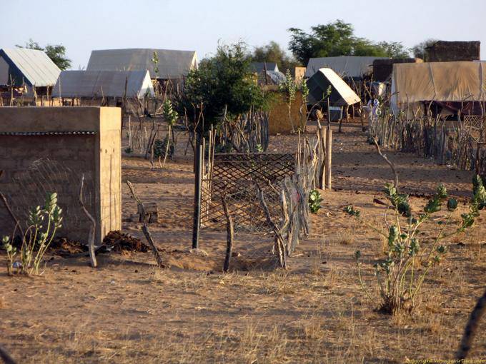Village fotografato di passaggio, Mauritania