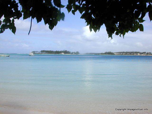 Blu Bay Lagoon colore, Mauritius.