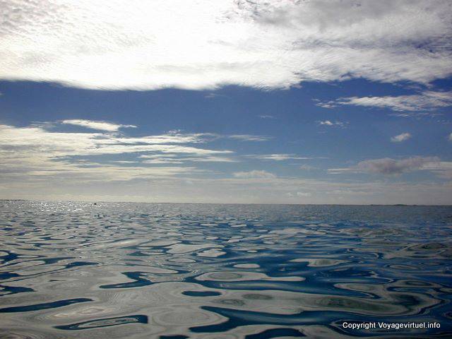 Riunione del cielo e del mare, Flic en Flac, Mauritius.