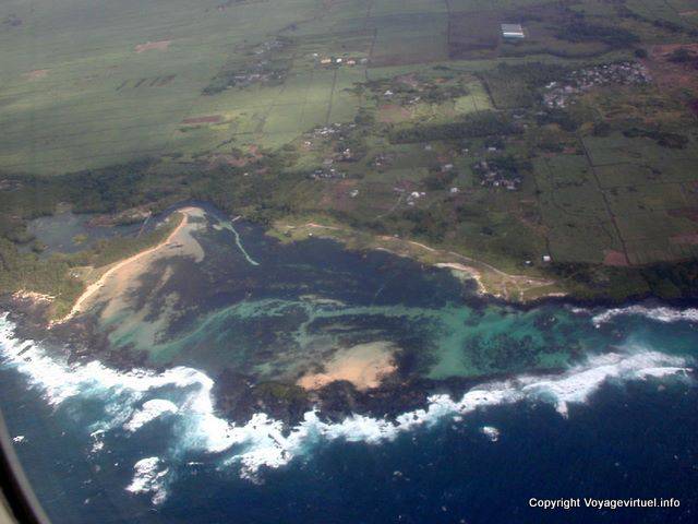 Sorvolato l'isola Benitiers, Mauritius.