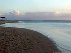 Spiaggia Flic en Flac, luce della sera, Mauritius.