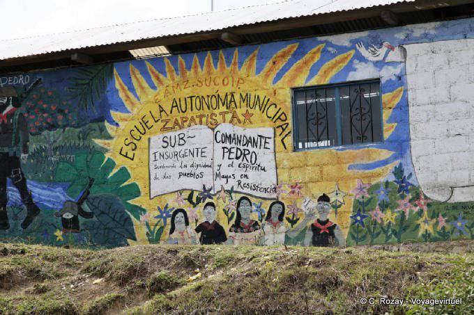 Chiapas, Zapatista scuola autonoma comunale Comandante Pedro - Messico