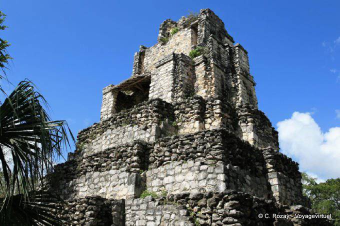 I livelli della piramide, El Castillo, Muyil - Messico