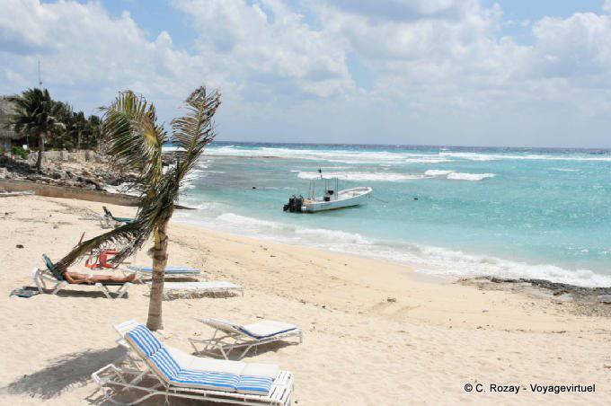 Sulla spiaggia di Paamul, Yucatan - Messico