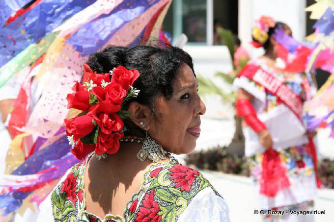 Il ballerino che tira la lingua, Puerto Morelos - Messico