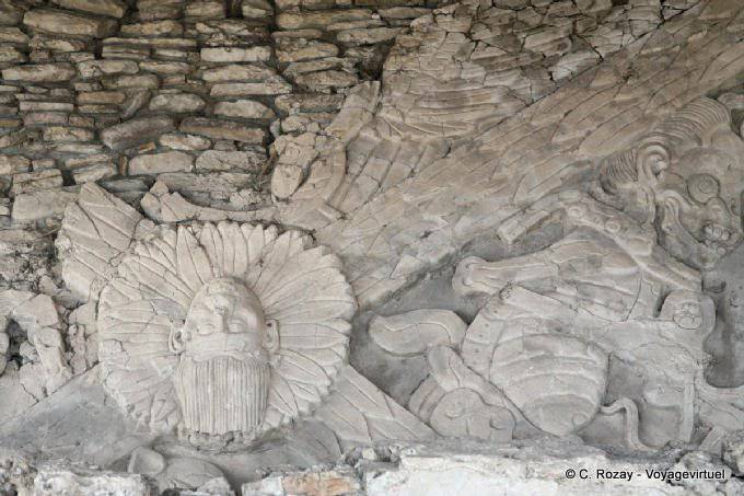 L'era del Sole, affresco dei Quattro Epoche, Tonina - Messico