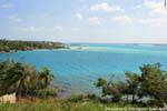 Veduta del lago dalla Fuerte de Bacalar, Messico.