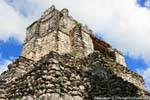 La piramide più alta sulla costa della Riviera Maya, il Castello, Muyil, Messico.