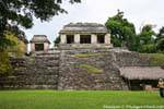 Gli scavi ai piedi di un tempio, Gruppo Nord, Palenque, Messico.