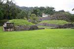 Panorama sul gioco della palla, Palenque, Messico.