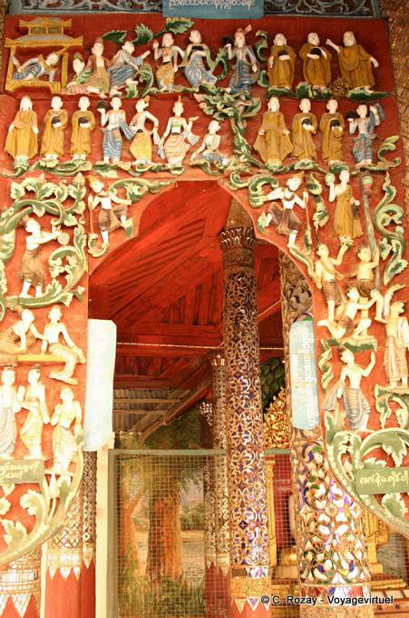 Particolare della Pagoda Shwezigon, Bagan - Myanmar (Birmania)