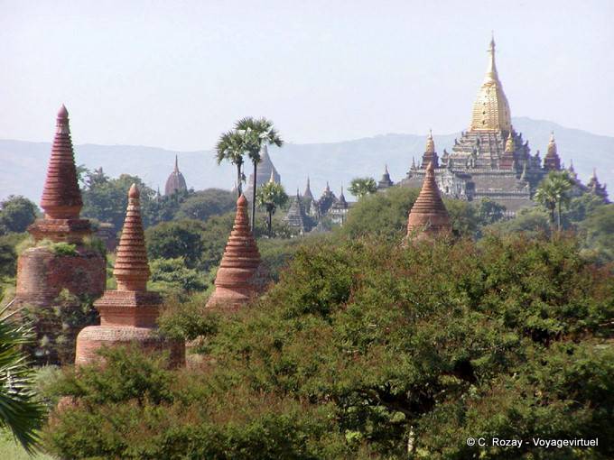 Vista nelle vicinanze del tempio Ananda, Bagan - Myanmar (Birmania)