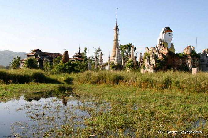 Tempio nel mezzo del Lago Inle - Myanmar (Birmania)