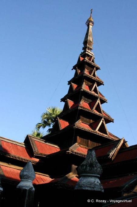 Storey pagoda, Bagaya Inwa (Awa), Mandalay - Myanmar (Birmania)