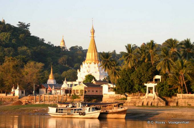 Arrivo al porto di Sagaing - Myanmar (Birmania)