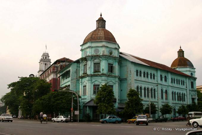 Costruire di epoca coloniale, Rangoon - Myanmar (Birmania)